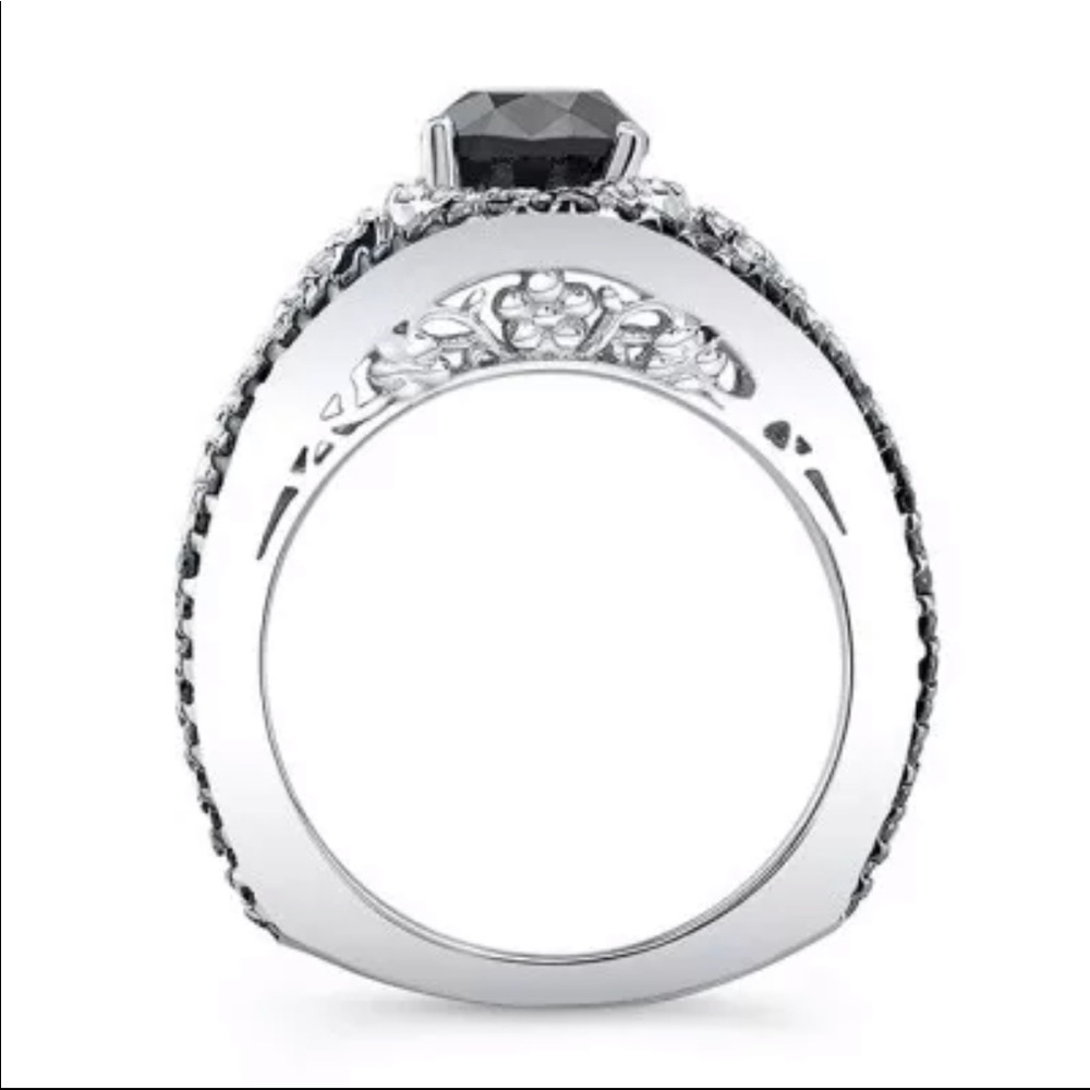New 925 Silver eye Sapphire Layered Ring 💍 - Picture 2 of 5
